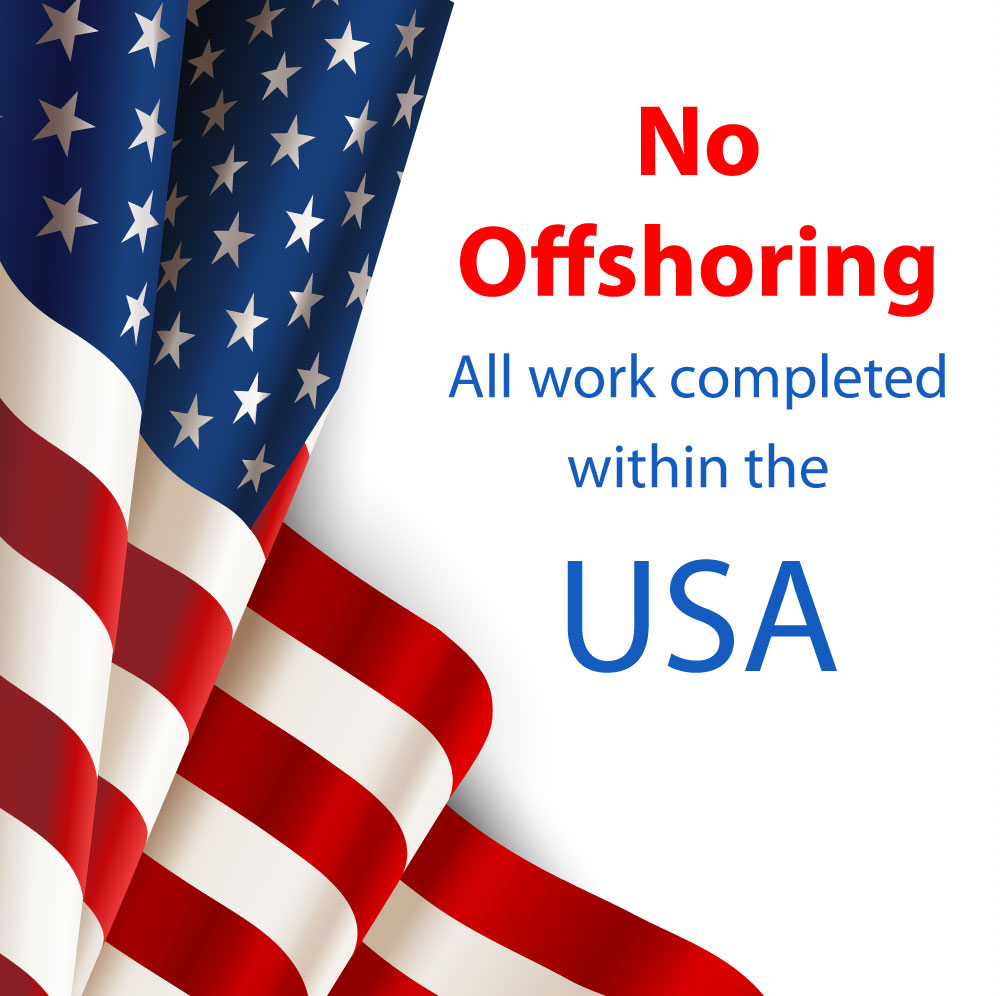 No Offshoring - Preferred Transcriptions completes all work within the USA with American transcriptionists.